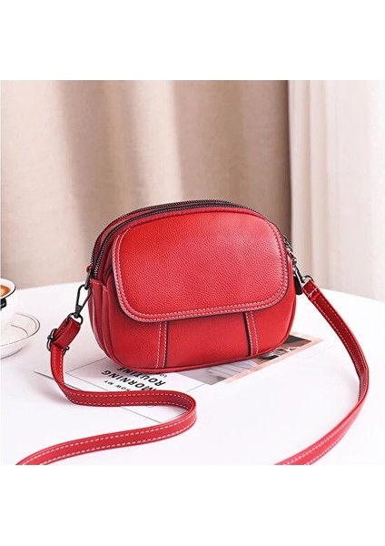 Yaz Kadın Küçük Yuvarlak Kore Versiyonu Öğrenci Cep Telefonu Omuz Crossbody Moda Çanta (Yurt Dışından)