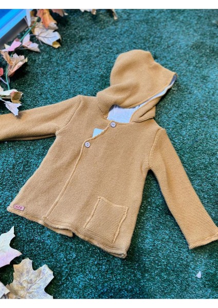 Triko Kapşonlu Düğmeli Hırka Içi Penye fırsatları