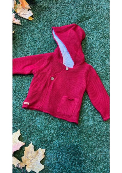 Triko Kapşonlu Düğmeli Hırka Içi Penye fırsatları