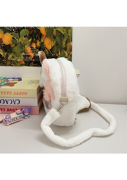 Sevimli Peluş Yavru Kedi Çantası Omuz Crossbody Kadın Çantası (Yurt Dışından)