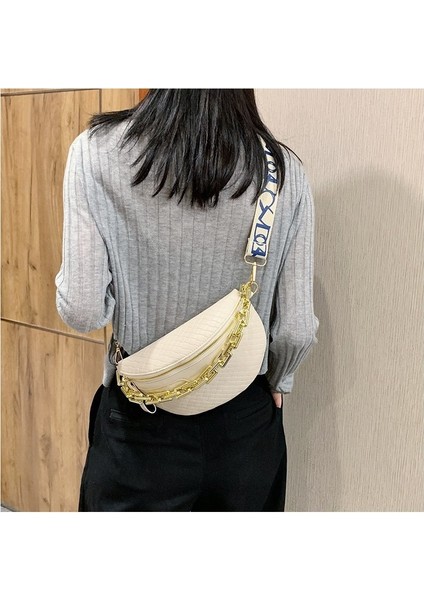 Kalın Zincir Göğs Ü Çantası, Yüksek Boyutlu Çantası, Kadınların 2024'DEKI Yeni Plaid Pu Kadınların Çantası, Trendi ve Moda Omuz Çantası. (Yurt Dışından) fiyatları
