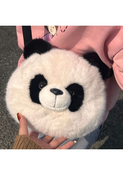 Yaratıcı Sahte Vizon Panda Crossbody Çanta Omuz Sırt Çantaları (Yurt Dışından)