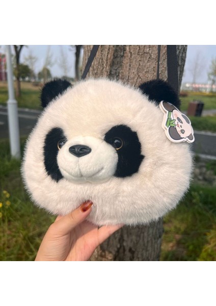 Yaratıcı Sahte Vizon Panda Crossbody Çanta Omuz Sırt Çantaları (Yurt Dışından)