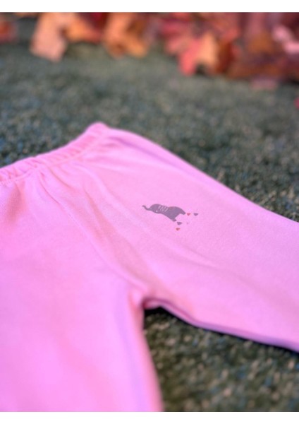Pijama Pantolon Kız Pembe & Mavi