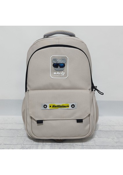 2024 Yeni Okul Çantası Günlük Sırt Çantası Açık Sağlam ve Dayanıklı Büyük Kapasiteli Omuz Çantası (Yurt Dışından)