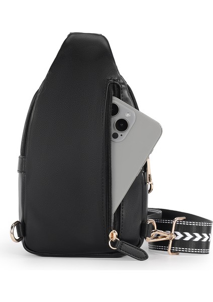 Pu Deri Erkek Moda Göğüs Çantası, Omuz Çantası, Erkek ve Kadın Crossbody Çanta (Yurt Dışından) modelleri