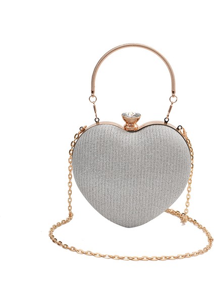 Yüksek Sonun Kadınların Moda Kıs Itlı Çantası Kalp Şeklindeki Çantası (Yurt Dışından)