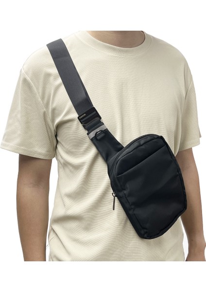 Erkek Cep Telefonu Çantası Göğüs Çantası, Açık Seyahat Su Geçirmez Çok Fonksiyonlu Crossbody Çanta (Yurt Dışından) fırsatları