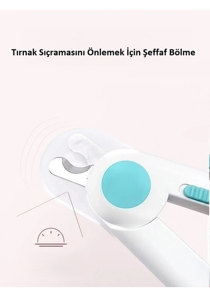 Yüksek Hassasiyetli Led Işıklı Evcil Hayvan Kedi Köpek Tırnak Makası Ve Törpü Ergonomik Tasarım Ve Kaymaz Tutuş