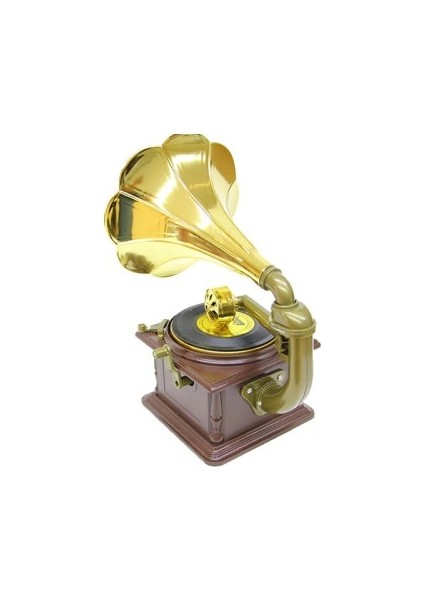 Kurmalı Gramofon Müzik Kutusu