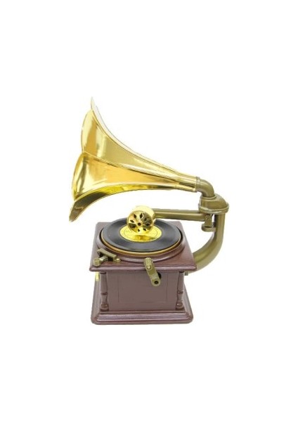 Kurmalı Gramofon Müzik Kutusu