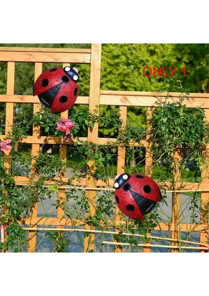Solar Ladybug Bahçe Dekoru Dış Mekan Işıkları Su Geçirmez LED Bahçe Veranda Peyzaj A (Yurt Dışından)
