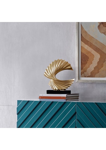 Heykel Oturma Odası Ofis Masa Dekorasyonu El Sanatları Modern Sanat Soyut Altın Ev (Yurt Dışından) indirimleri