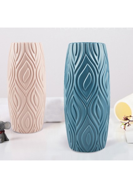 Nordic Vase Islak Çiçekli Saksı Çağdaş Sağlam ve Cilalı, Dokusu Bakımı Kolay, Mavi (Yurt Dışından)