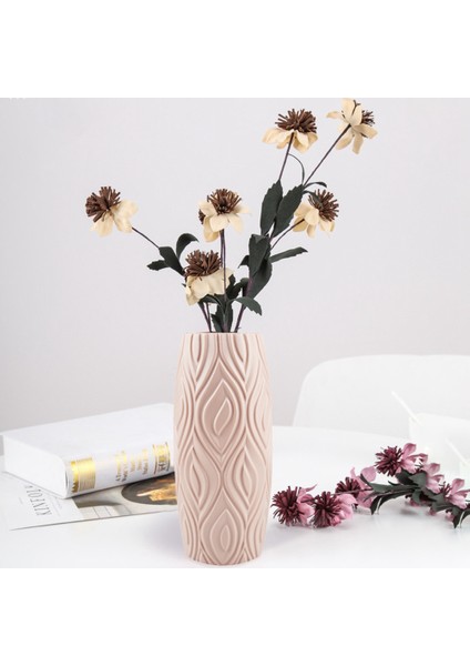 Nordic Vase Islak Çiçekli Saksı Çağdaş Sağlam ve Cilalı, Dokusu Bakımı Kolay, Mavi (Yurt Dışından)