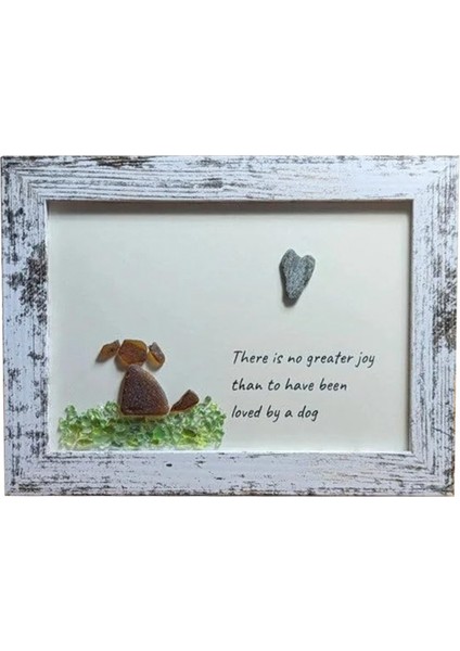 Deniz Camı Sanatı, Köpek Severler Için Benzersiz ve Çiçekler, El Yapımı Sanat Eserleri, Odun Duvar Dekoru (Yurt Dışından)