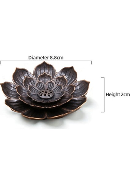 2 Adet Tütsü Brülörü, Çubuklar Için Tutucu, Çıkarılabilir Kül Tutuculu Lotus Çubuğu (Yurt Dışından)