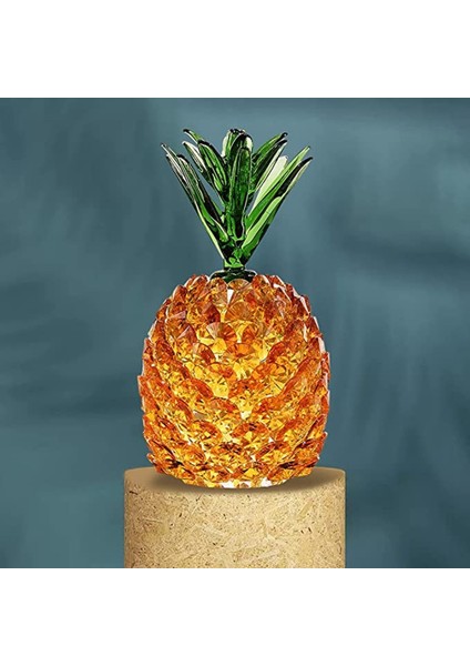 3D Kesim Kristal Ananas Süsü El Yapımı Heykel Koleksiyon Dekoratif Kağıt Ağırlığı Heykeli Ofis Masaüstü Dekor-A (Yurt Dışından) fiyatları