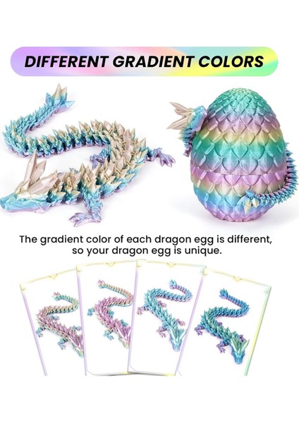 3D Baskılı Ejderha Yumurtası, Kristal Oyuncaklar, Yumurtada Paskalya Yumurtaları Kristal, Otizm ve Dehb Için Yetişkinler (Yurt Dışından)