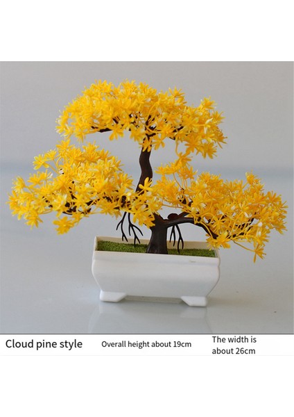 2 Adet Yapay Bitki Bonsai Plastik Küçük Ağaç Saksı Sahte Çiçek Saksı Süsleri Ev Odası Masası, Akşam Kırmızısı (Yurt Dışından) indirimleri