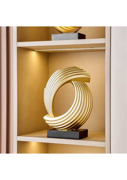 Soyut Sanat Altın Heykel Heykeller Ev Dekoru Modern Reçine Oturma Odası Dekorasyonları (Yurt Dışından)