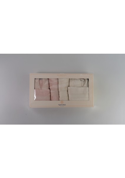 Ap Bambu Bornozlu Aıle Setı Blush-Ekru - Aıle Setı