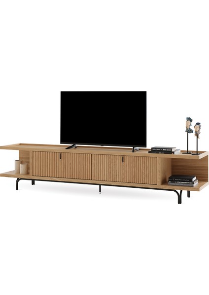 Enza Home Austin Tv Sehpası, 250X52,6 cm - Açık Meşe