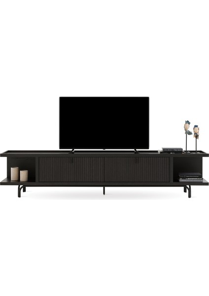 Enza Home Austin Tv Sehpası, 250X52,6 cm - Koyu Meşe