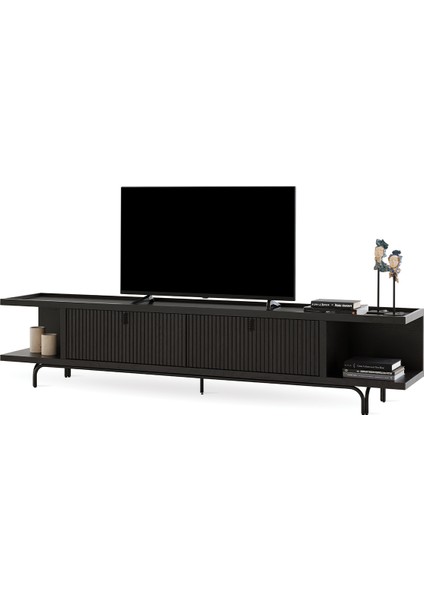 Enza Home Austin Tv Sehpası, 250X52,6 cm - Koyu Meşe