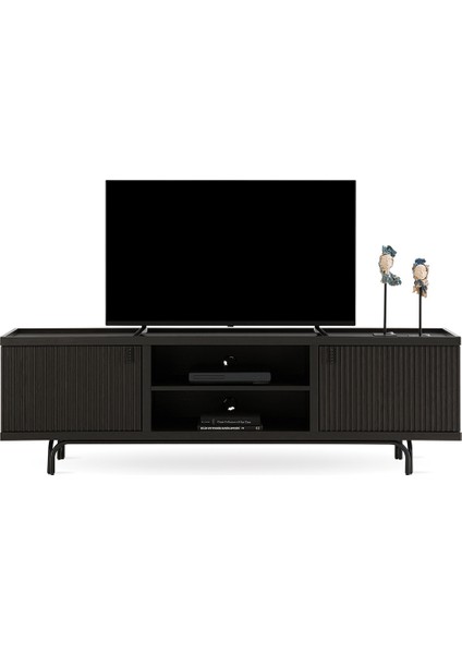 Enza Home Austin Tv Sehpası, 200X60 cm - Koyu Meşe