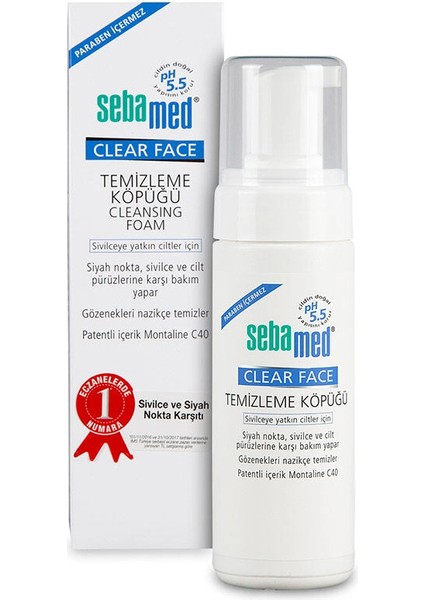 Clear Face Temizleme Köpüğü 150ML