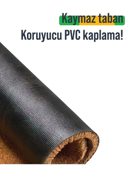 Paspas Konsept Siyah Yüzüklerin Efendisi Speak Friend Desenli Kapı Önü Paspası 40 x 60 cm