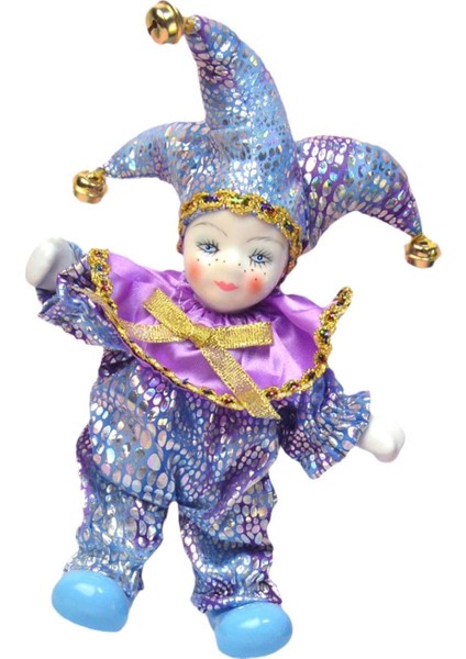 Porselen Palyaço Bebek, Dekoratif, 18 cm Yükseklik, Noel Partileri, Tatiller Için (Yurt Dışından)