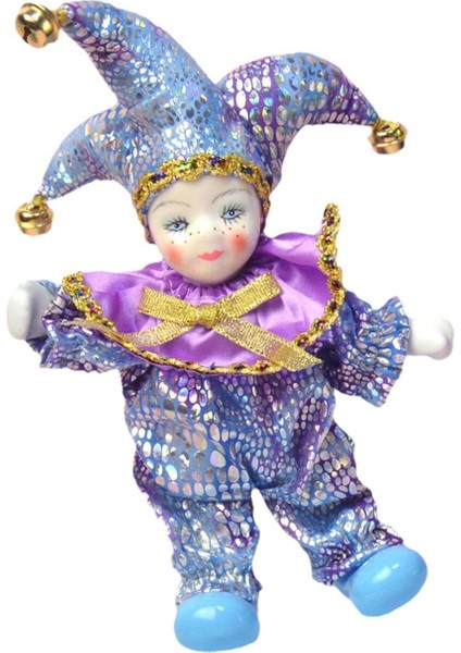Porselen Palyaço Bebek, Dekoratif, 18 cm Yükseklik, Noel Partileri, Tatiller Için (Yurt Dışından)