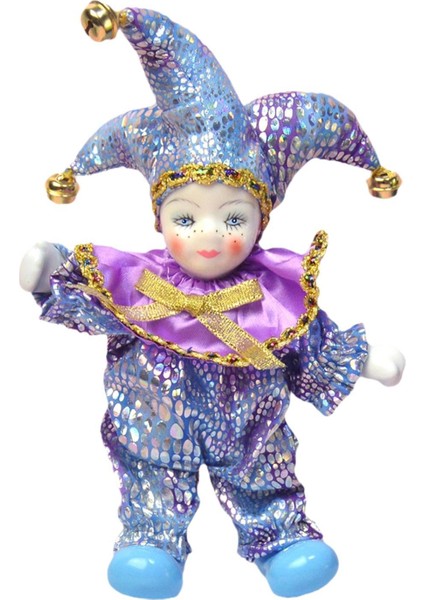 Porselen Palyaço Bebek, Dekoratif, 18 cm Yükseklik, Noel Partileri, Tatiller Için (Yurt Dışından)