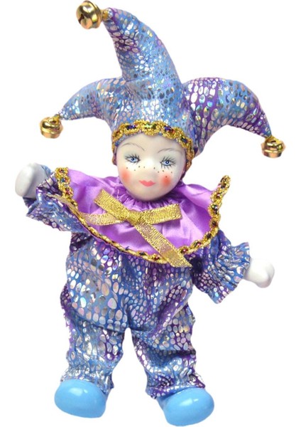 Porselen Palyaço Bebek, Dekoratif, 18 cm Yükseklik, Noel Partileri, Tatiller Için (Yurt Dışından)