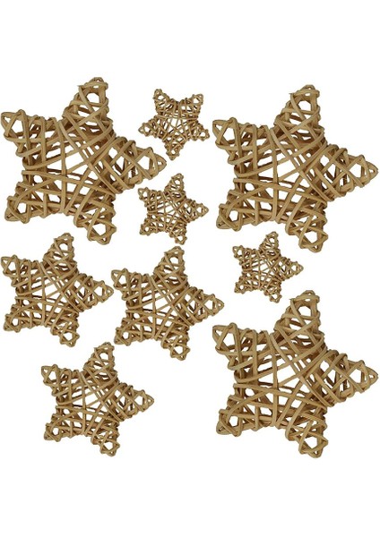 9 Doğal Rattan Hasır Düğün Partisi Süsü 3 Boyut (Yurt Dışından) fiyatları