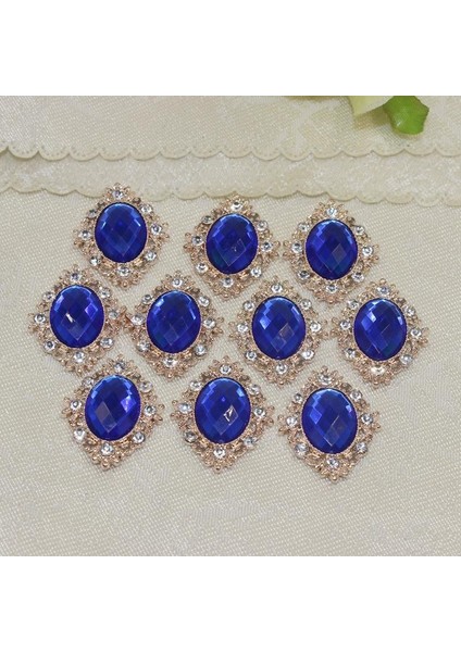 10 Kristal Şonlar Düğme Düğün Takı Telefon Dekorları 30X25MM (Yurt Dışından) fiyatları