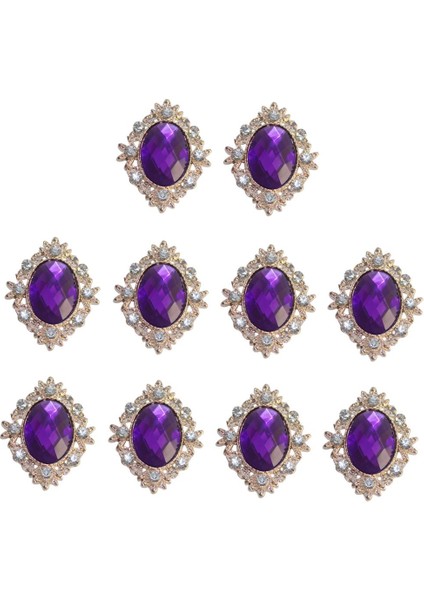 10 Kristal Şon Süslemeler Dekorasyonlar 30X25MM (Yurt Dışından) fiyatları