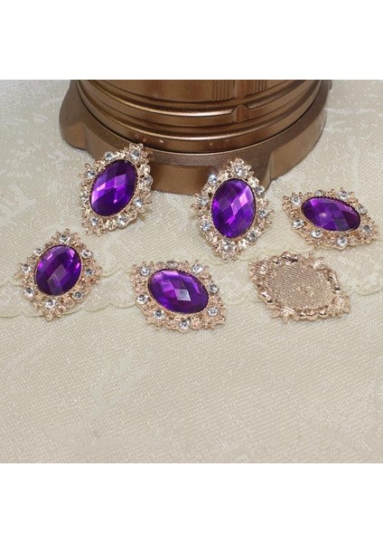 10 Kristal Şon Süslemeler Dekorasyonlar 30X25MM (Yurt Dışından) fırsatları