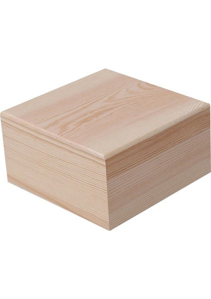 Ahşap Saklama Kutusu Kapaklı Hatıra Kutusu Konteyner Kare Organizatör Kutusu Dıy Hediye 15CMX15CMX8CM (Yurt Dışından) indirimleri