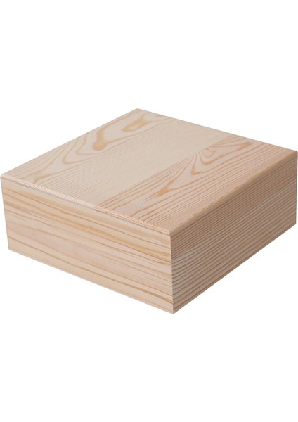 Ahşap Saklama Kutusu Kapaklı Hatıra Kutusu Konteyner Kare Organizatör Kutusu Dıy Hediye 20CMX20CMX8CM (Yurt Dışından) fırsatları