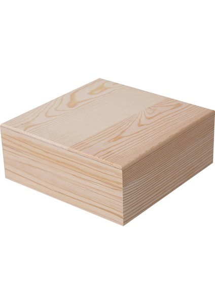 Ahşap Saklama Kutusu Kapaklı Hatıra Kutusu Konteyner Kare Organizatör Kutusu Dıy Hediye 20CMX20CMX8CM (Yurt Dışından) indirimleri