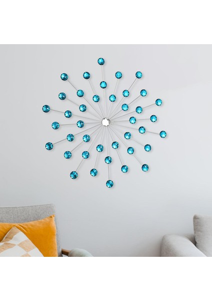 Dekoru Bling Metal Ev Dekoratif Giriş Odası Ev Mavi (Yurt Dışından) modelleri