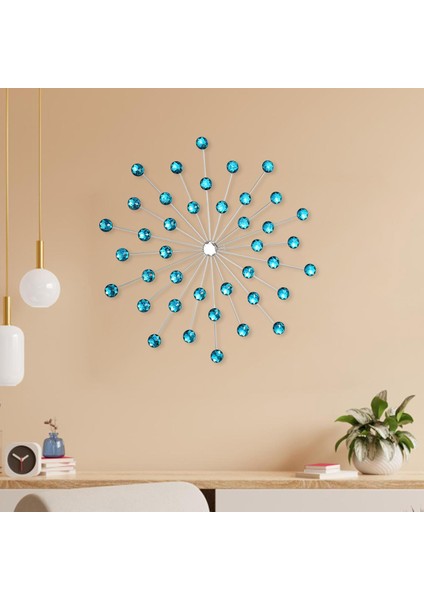 Dekoru Bling Metal Ev Dekoratif Giriş Odası Ev Mavi (Yurt Dışından) fırsatları