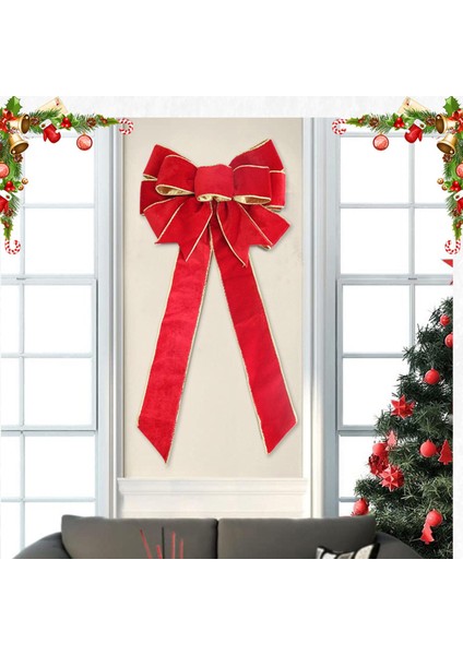 I Oturma Odası Kırmızı Için Noel Yay Icı Zanaat Kolye Süsleme (Yurt Dışından) fırsatları