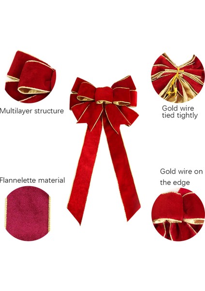 I Oturma Odası Kırmızı Için Noel Yay Icı Zanaat Kolye Süsleme (Yurt Dışından) indirimleri