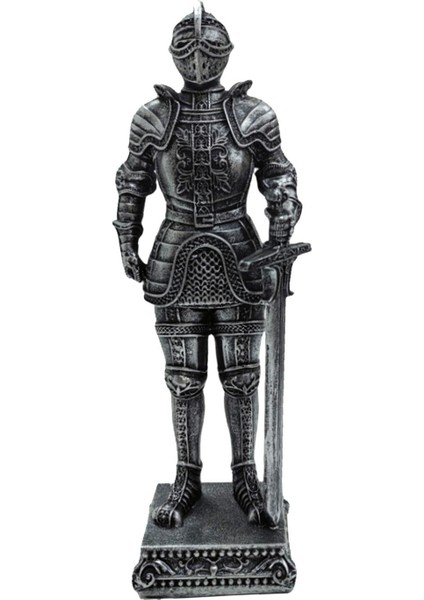 Ortaçağ Şövalye Heykeli Kapalı Reçine El Sanatları Vintage Sanat Koleksiyonu Hediyeler Reçine Argent (Yurt Dışından) fırsatları