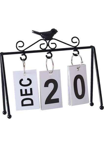 Takvimi Kullanılabilir Flip Takvim Ayakta Metal Stand (Yurt Dışından)