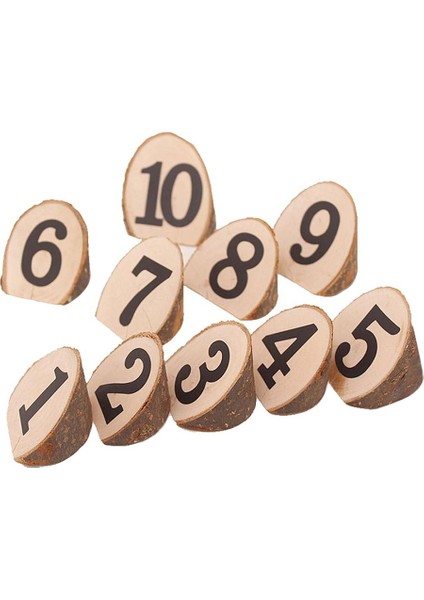 S Için Klipsli 10 Ahşap Biletlik Etiketleri (Yurt Dışından)